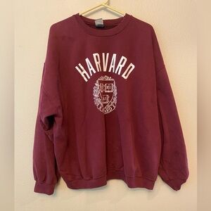 Harvard Maroon Crewneck Sweatshirt - Classic College Logo